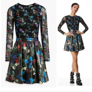 Alice + Olivia Chara Vegan Mini Dress size 2